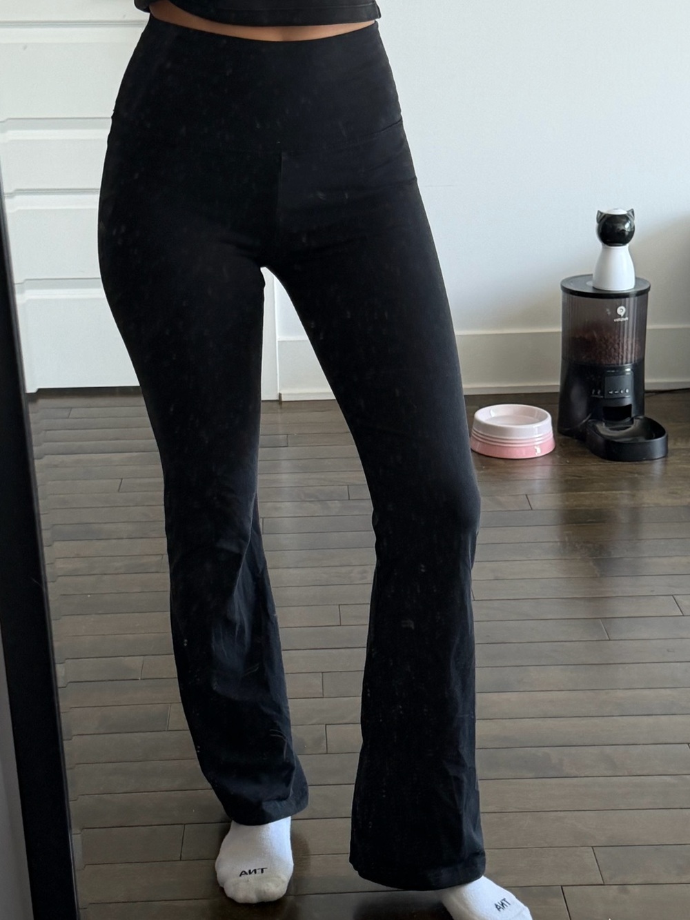 aerie Black High-Rise Flare Jeans
